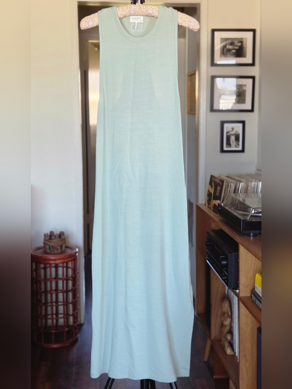 Rag & Bone Sleeveless Mint Green Maxi Dress